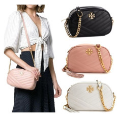 토리버치 키라 쉐브론 카메라백 57769 TORY BURCH_블랙